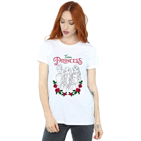 Disney Princess Dam T-shirt i bomull för kvinnor/damer White L