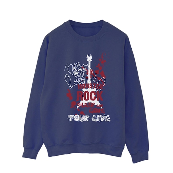 Looney Tunes Herr Taz Monster Rock Sweatshirt M Marinblå Navy Blue M