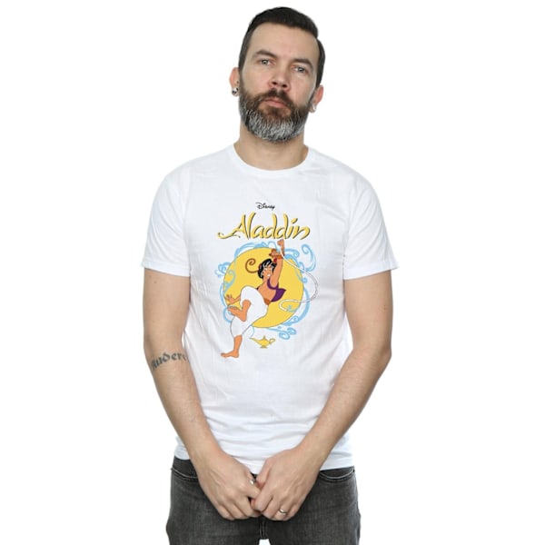 Disney Herr Aladdin Repgunga T-shirt 4XL Vit White 4XL