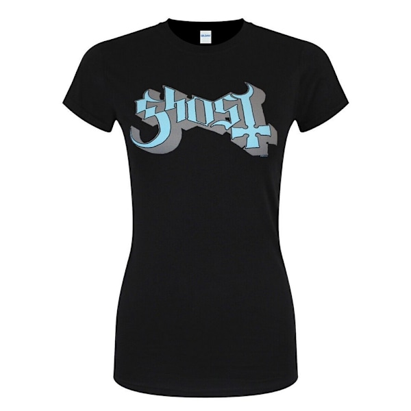 Ghost Womens/Ladies Keyline Logo Skinny T-Shirt XXL Svart/Blå/ Black/Blue/Grey XXL