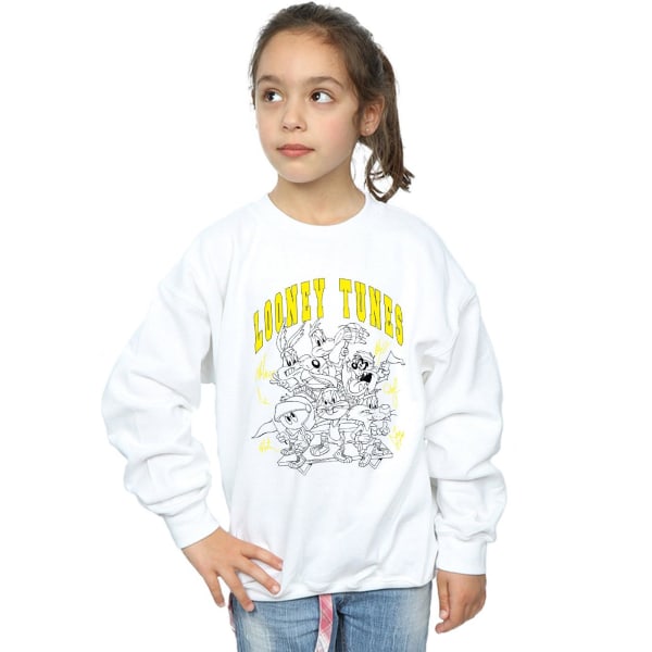 Looney Tunes Girl Basket Squad Sweatshirt 9-11 år Vit White 9-11 Years