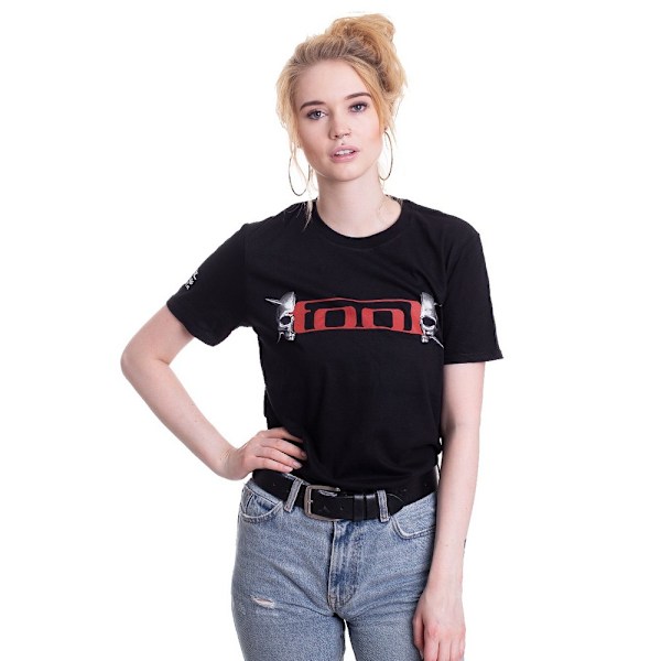Tool Unisex Adult Skull Spikes T-Shirt L Svart Black L