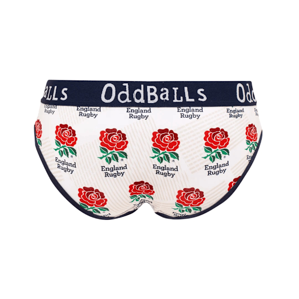 OddBalls Dam/Kvinnor Hem England Rugby Kalsonger 8 UK Vit/Blå White/Blue 8 UK