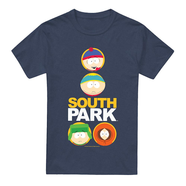 South Park Unisex Vuxen Solid Circles T-Shirt M Marinblå Navy M