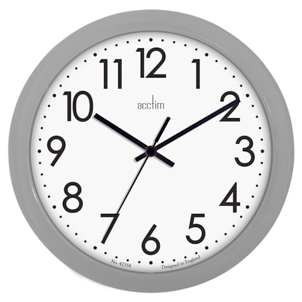 Acctim Abingdon Väggklocka En Storlek Grå/Vit Grey/White One Size