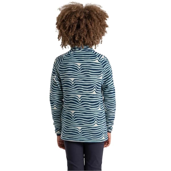 Craghoppers Barn/Kids Kai Wave Zip Neck Regular Sweatshirt Poseidon Blue 5-6 Years