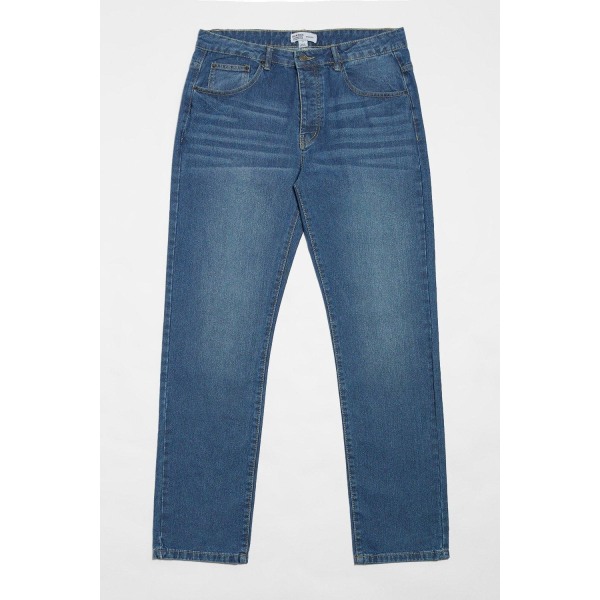 Burton Herr Mid Wash Straight Jeans 38R Mörkblå Dark Blue 38R