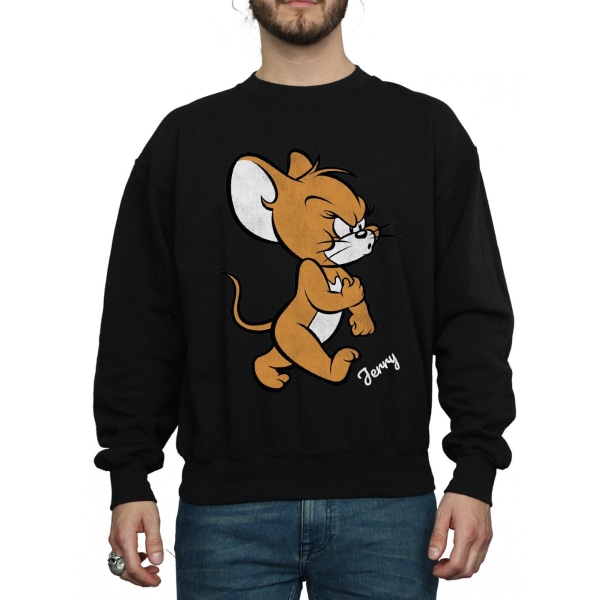Tom och Jerry Herr Angry Mouse Bomullströja M Svart Black M