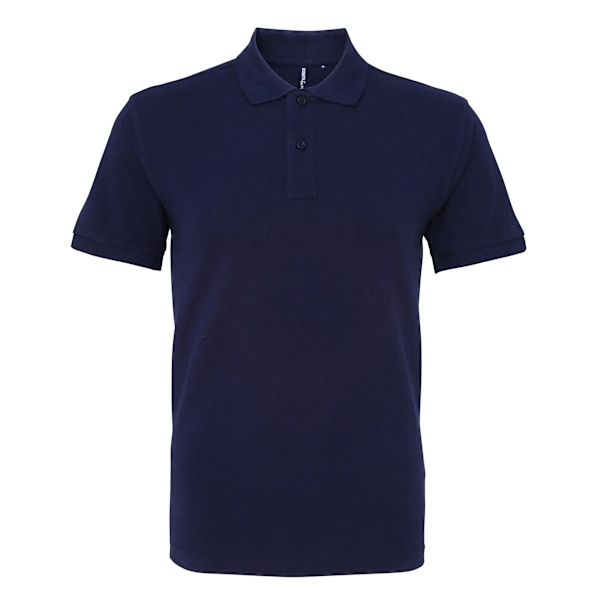 Asquith & Fox Herr Organic Classic Fit Polotröja M Marinblå Navy M