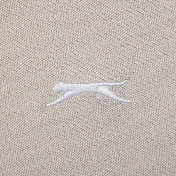 Slazenger Herr Broderad Logotyp Pikétröja M Stone Stone M