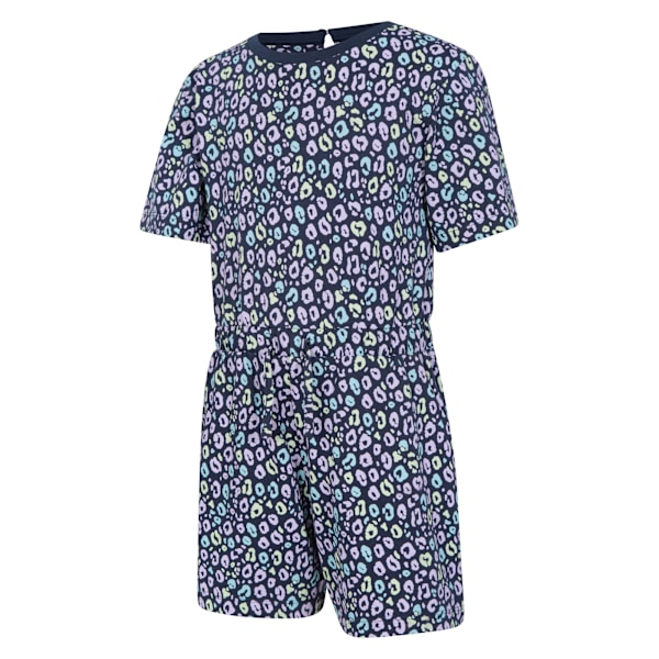 Mountain Warehouse Flickor Poppy Animal Print Organic Playsuit 7- Mixed 7-8 Years