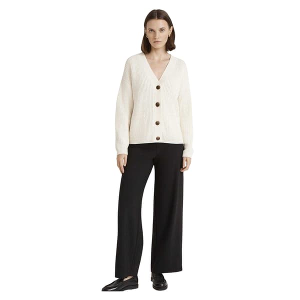 Finery Dam Estella V-ringad Långärmad Kofta 12 UK Ivory 12 UK
