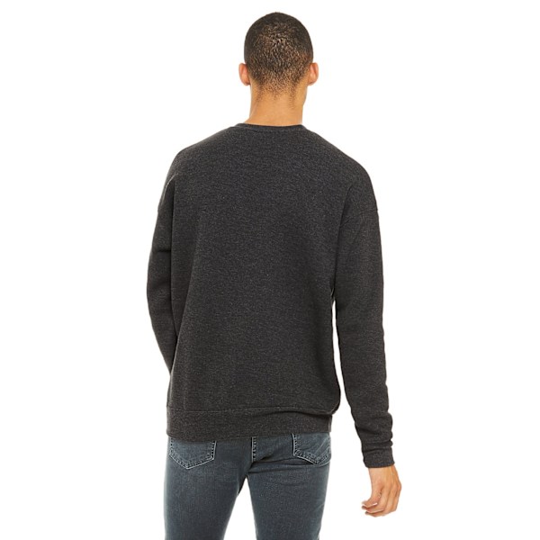 Bella + Canvas Unisex Drop Shoulder Sweatshirt XS Mörk G Dark Grey Heather XS