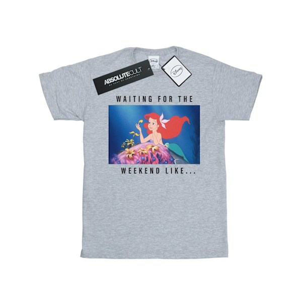 Disney Princess Ariel Herr T-shirt XXL Väntar På Helgen Sports Grey XXL