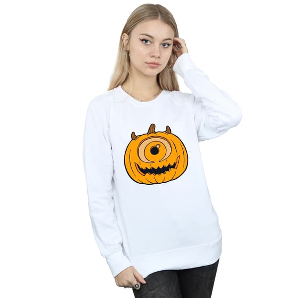 Monsters Inc Dam/Kvinnor Pumpa Halloween Tröja S Vit White S