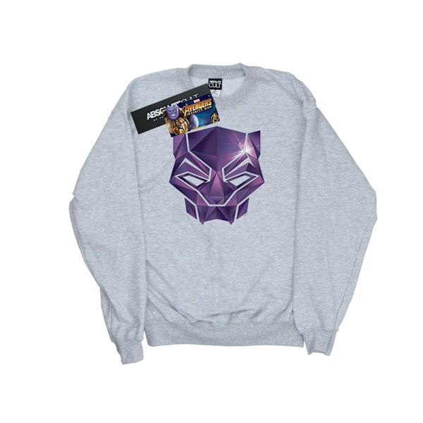 Marvel Mens Avengers Infinity War Black Panther Geometric Sweatshirt Sports Grey 3XL