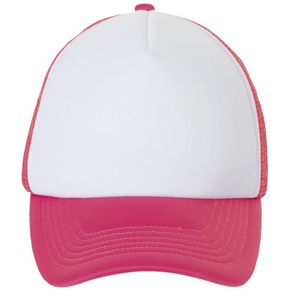 SOLS Unisex Bubble Contrast Cap One Size Vit/Neon Korall White/Neon Coral One Size
