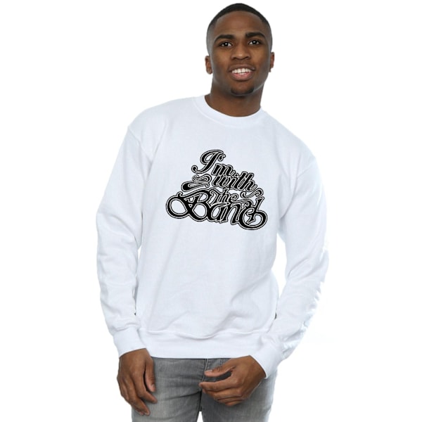 The Band Mens I´m With The Band Sweatshirt XXL Vit White XXL