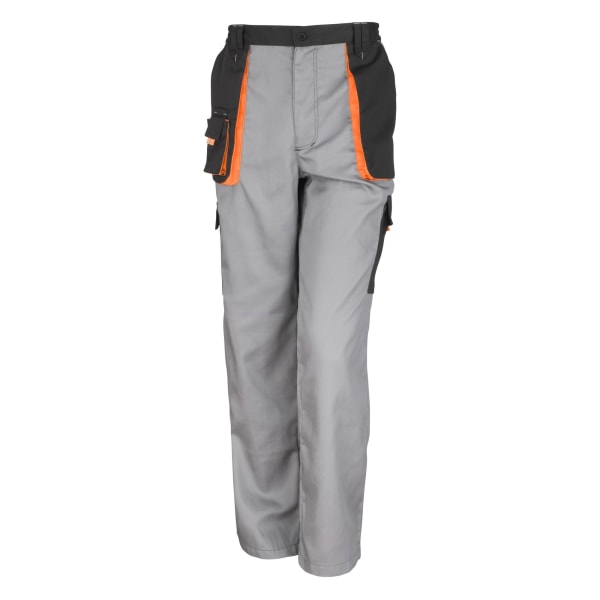 Resultat Unisex Work-Guard Lite Workwear Byxor (andningsbar och Grey / Black / Orange XL