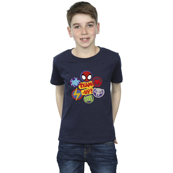 Marvel Boys Spidey And His Amazing Friends Team Up T-Shirt 12-1 Navy Blue 12-13 Years