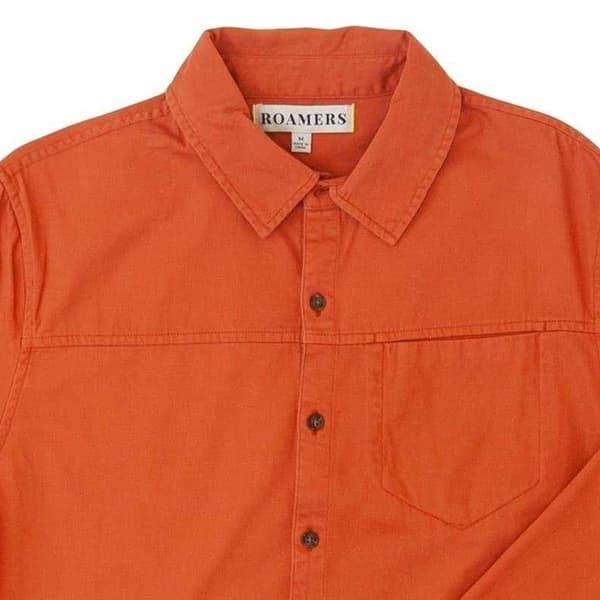 Roamers Herr Långärmad Skjorta med Bröstficka S Sienna Sienna S