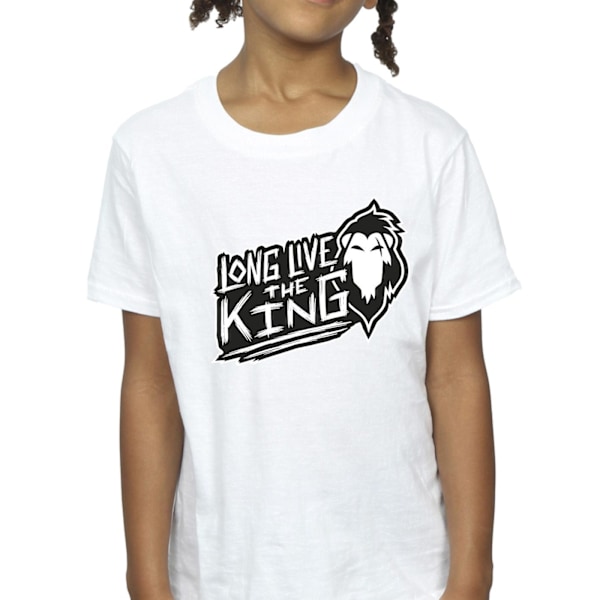 Disney Girls The Lion King The King Bomull T-shirt 9-11 år W White 9-11 Years