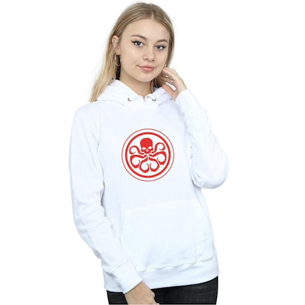 Marvel Dam/Kvinnor Hydra Logo Hoodie XL Vit White XL