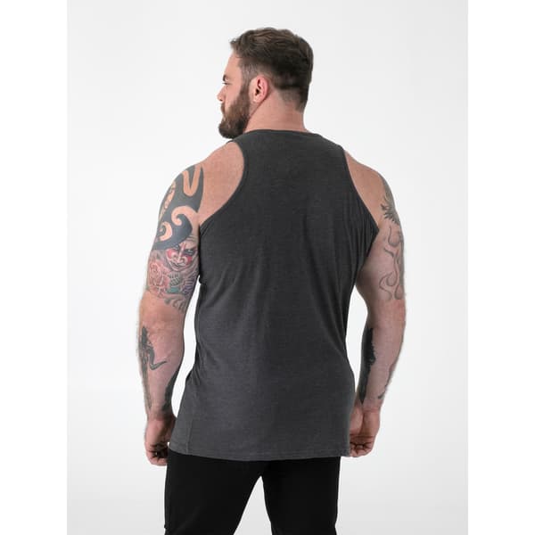 Duke Herr Tanktop Fabio 2 Kingsize 2XL Kolgrå Melange Charcoal Melange 2XL