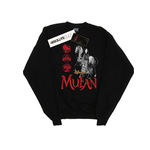 Disney Dam/Kvinnor Mulan Film Häst Pose Sweatshirt L Svart Black L