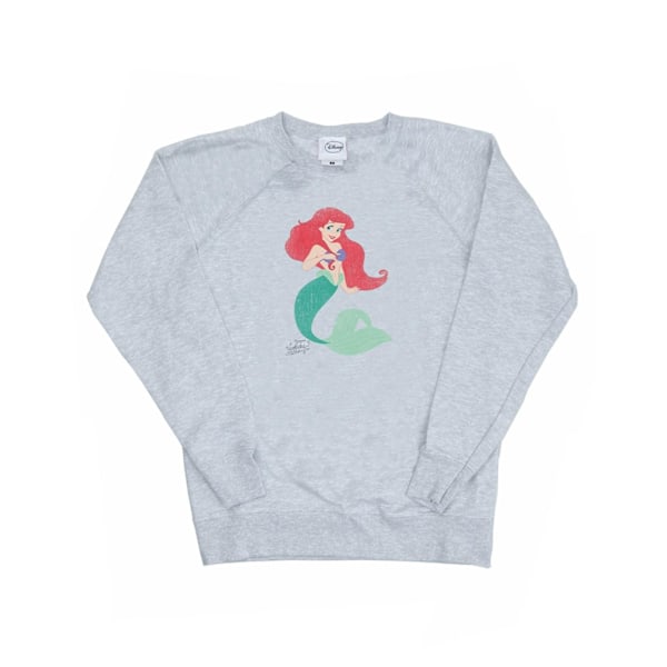 Disney Princess Womens/Ladies Classic Ariel Sweatshirt XL Heath Heather Grey XL