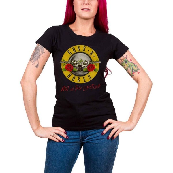 Guns N Roses Dam/Dam Inte i denna Lifetime Tour T-shirt XL Black XL