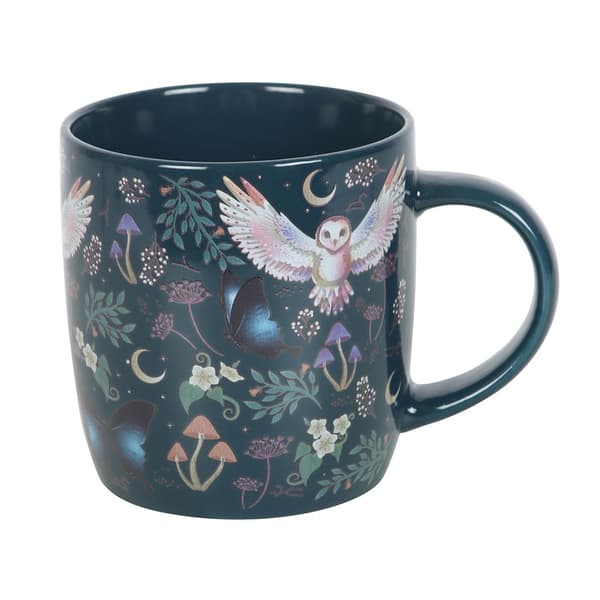 Something Different Night Flight Keramikmugg med All-Over-tryck 320ml M Green/Beige/Blue One Size