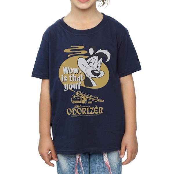 Looney Tunes Girls Pepe Le Pew Odorizer Bomull T-shirt 7-8 år Navy Blue 7-8 Years