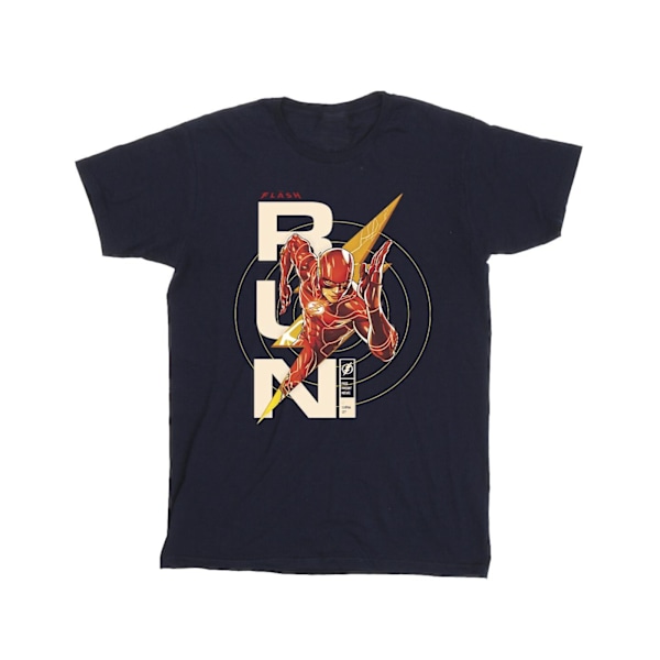 DC Comics The Flash Run T-shirt för pojkar 5-6 år Marinblå Navy Blue 5-6 Years