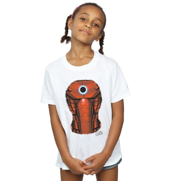 Marvel Girls Iron Man Chest Burst Bomull T-shirt 12-13 år Vit White 12-13 Years