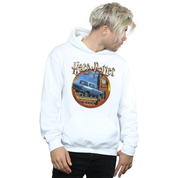 Harry Potter Herr Flygande Bil Hoodie S Vit White S