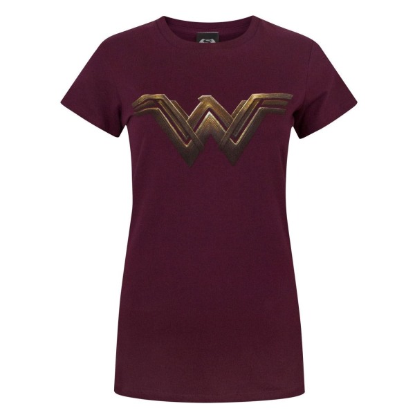 Batman VS Superman Womens/Ladies Wonder Woman Logo T-Shirt 3XL Red 3XL