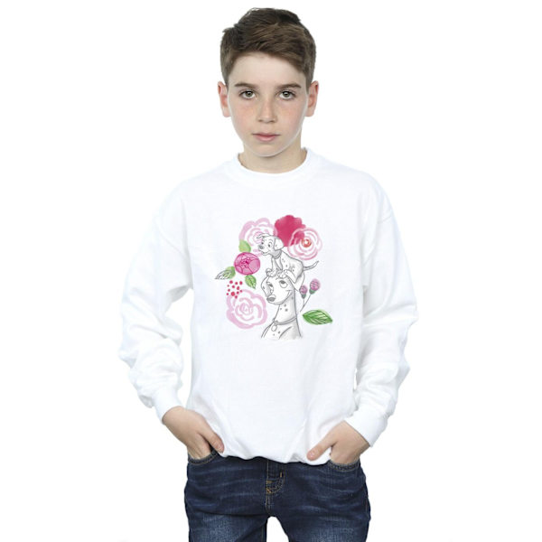 Disney Boys 101 Dalmatians Flowers Sweatshirt 12-13 år Vit White 12-13 Years