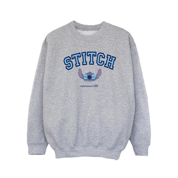 Disney Girls Lilo And Stitch Collegial Sweatshirt 7-8 år Spo Sports Grey 7-8 Years