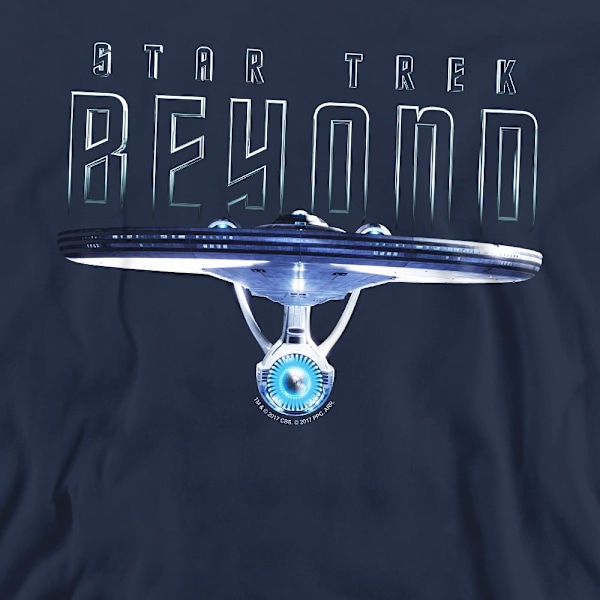 Star Trek Beyond Unisex Vuxen Enterprise Beyond Sweatshirt M Na Navy M