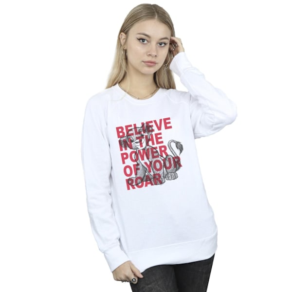 Disney Dam/Kvinnor Lejonkungen Power Of Roar Sweatshirt S W White S