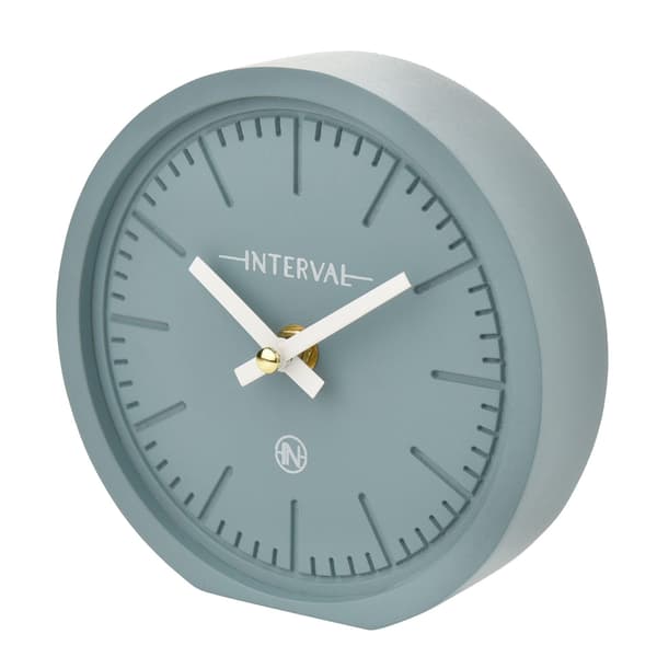 Interval Minimalistisk Bordsklocka 15cm - Teal One Size Teal Teal One Size