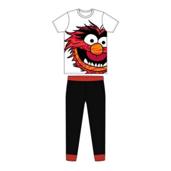 The Muppets Mens Animal Lång Pyjamas Set S Vit/Röd/Svart White/Red/Black S