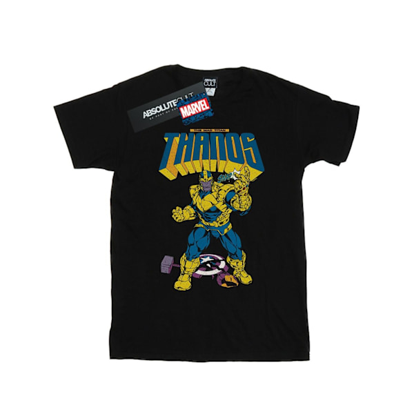 Marvel Girls Thanos Mad Titan Snap Bomull T-shirt 5-6 år Svart Black 5-6 Years