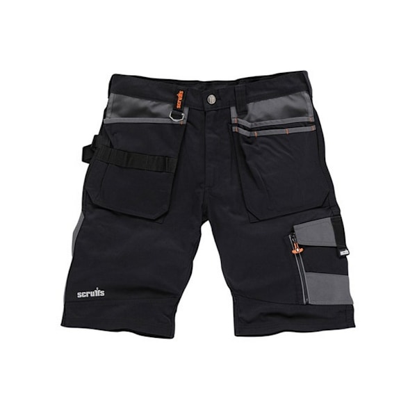 Scruffs herrshorts 32R svart Black 32R