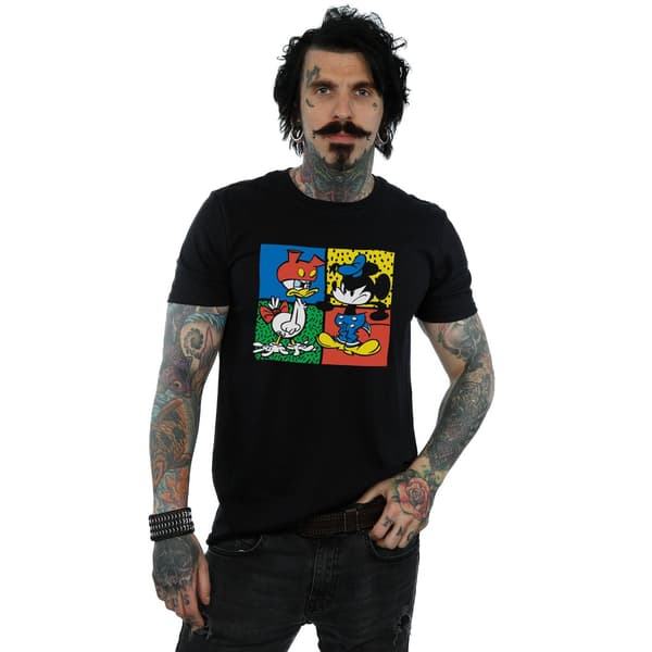 Disney Herr Mickey Mouse Donald Kläder Byte T-Shirt XL Svart Black XL