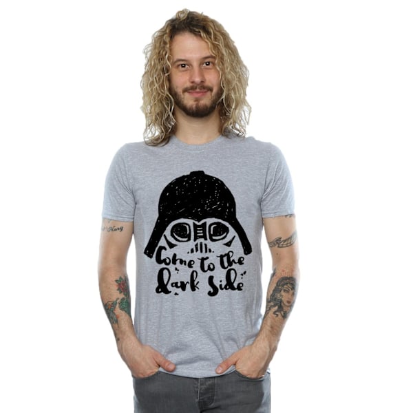 Star Wars Herr Darth Vader Kom Till Den Mörka Sidan Skiss T-shirt Sports Grey M