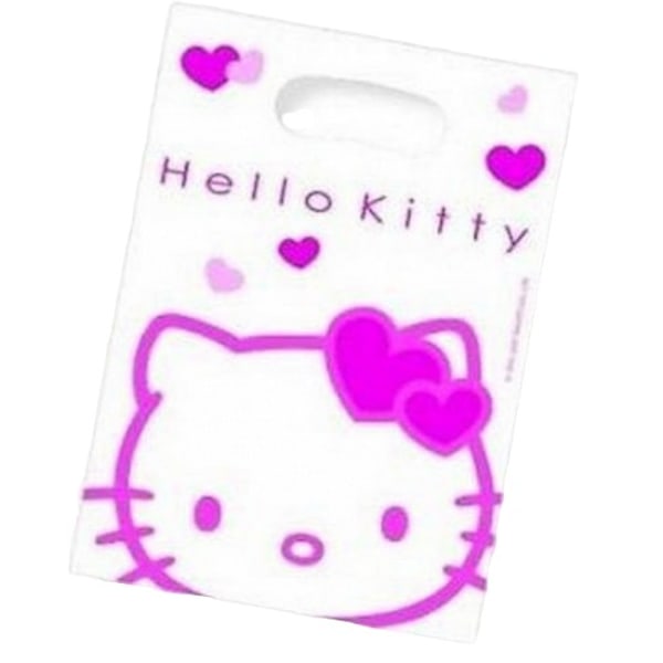 Hello Kitty Partyväskor (6-pack) One Size Vit/Rosa White/Pink One Size