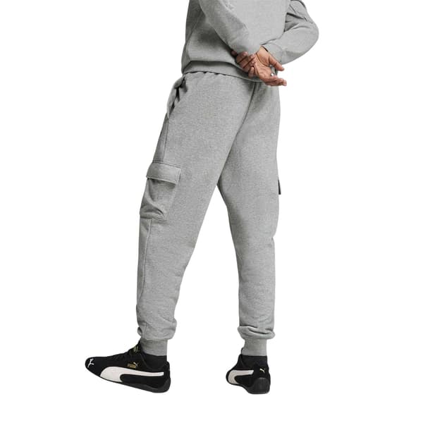 Puma Herr Fleece Logo Cargo Byxor M Grå Grey M