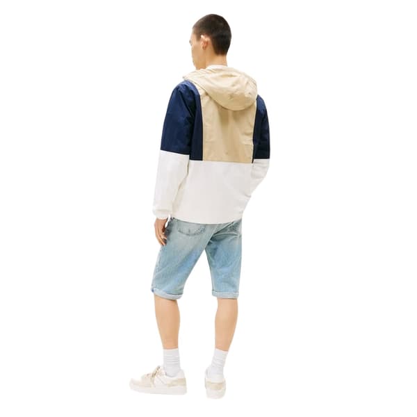 Tommy Jeans Herr Chicago Colour Block Vindjacka S Ecru/Beige Ecru/Beige S